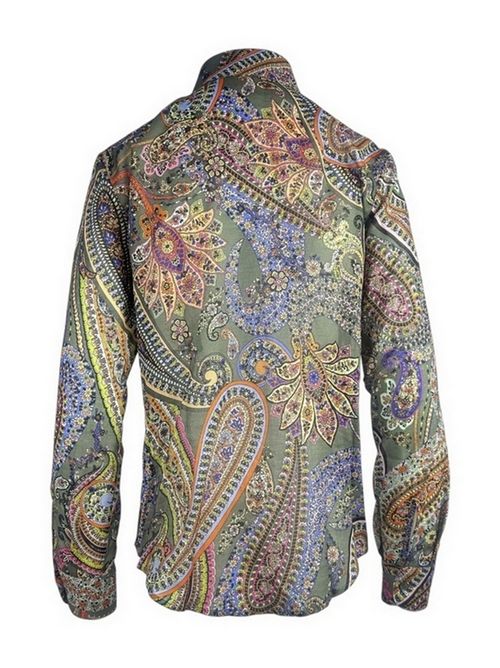 camicia donna fantasia cachemire militare Camicetta Snob | 676-41485825